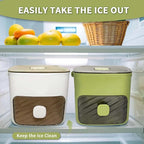 Ice Cube Tray for freezer with 2 Trays and Ice Storage Bin Tweezers, 48 Grid - Image 6