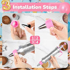 Cake Decorating Tools Supplies Kit: 164pcs Baking Accessories, Dessert Piping - Image 6