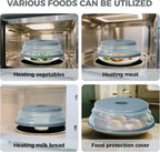 12" Large Microwave Splatter Cover & Silicone Mat, Foldable Food Cover and - Image 5