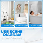 PRETYZOOM Acrylic Sink Water Splash Guard, 15.7x8 Inches Sink Splash Guards - Image 2