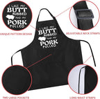 Rosoz Funny BBQ Black Chef Aprons - Image 3