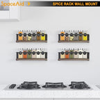 SpaceAid Spice Rack with 24 Spice Jars, 386 Spice Labels, Chalk Marker and - Image 3