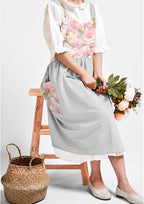 Uaussi Cotton Linen Apron Cross Back Work Apron - Image 5