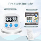 4 Pack Digital Kitchen Timer Magnetic Digital Timer - Image 3