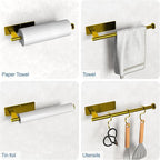 Paper Towel Holder Under Cabinet, Bend-Resistant, Self-Adhesive or Drill - Image 3