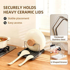 2 in 1 Pot Lid Holder & Spoon Rest - Image 3