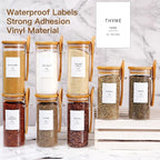8 Pcs Glass Containers with Bamboo Lids and Spoons - 10 oz Sugar Container with - Image 3