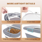 23-25 Lbs Airtight Dog Food Storage Container, Collapsible Dog Food Container - Image 3
