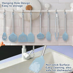 8PCS Kitchen Utensils Set, Vayvnt Heat Resistant Silicone Utensils Set - Image 5