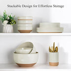 AmorArc Ceramic Mixing Bowls|Nesting Bowls Set of 3 - Image 7