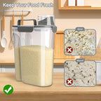 Komzon Rice Container, Airtight Rice Storage Container 10lb, Cereal Containers - Image 5