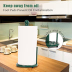Green Cast Iron Paper Towel Holder - Image 4