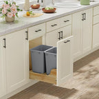 ROOMTEC Lightweight and Durable Slim Trash Can, 35QT Kitchen Trash Can - Image 4