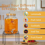 2 Gallon Glass Drink Dispenser - Image 3