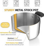 4 Quart 3-Ply Cooking Stock Pot - Image 4