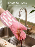Slohif Long Silicone Oven Mitts Heat Resistant - Image 4