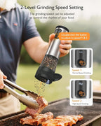 Electric Salt and Pepper Grinder Set, Upgraded 2-Speed Setting, External 5 - Image 4