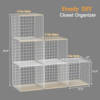 3PCS Stackable Closet Organizers and Storage, Closet Shelves - Image 3