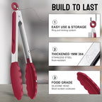 HOTEC Premium Stainless Steel Locking Kitchen Tongs - Image 4