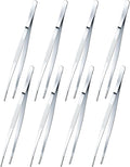 Yaomiao 8 Packs 8 Inch Bar Tweezers Silver Cocktail Tongs Long Garnish Tweezers by Yaomiao
