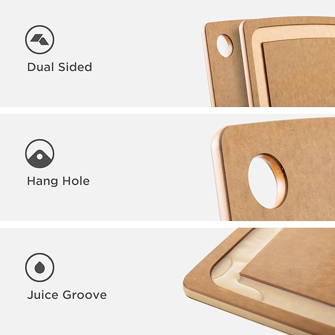 Epicurean Gourmet Series Cutting Board, 17.5-Inch by 13-Inch, Nutmeg/Natural - Image 4