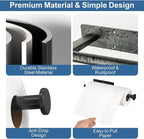 CUXIXA Paper Towel Holder Under Cabinet, Upgraded Self Adhesive Paper Towel - Image 4