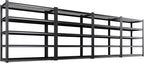 Set of 4 Garage Shelving-3000 lbs 5 Tier Storage Shelves, Adjustable Heavy Duty by Unknown