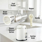 Zulay Kitchen Rotary Cheese Grater 5 Blade Cheese Shredder - Image 9