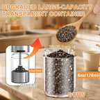 Gravity Electric Salt and Pepper Grinder Set Rechargeable, External Adjustable - Image 4
