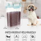 LEAWALK 5Lbs Airtight Cat Dog Food Storage Container - Image 4