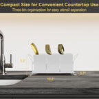 ECOIOU Cutlery Holder with Drain Holes, kitchen counter, Forks and Knives - Image 5