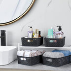 Plastic Storage Baskets, Small Pantry Organization and Storage Bins, Household - Image 5