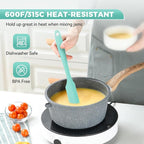 3 Pcs Silicone Jar Spatula Set, Sourdough Spurtle, Jar Scraper, Long Handle - Image 4