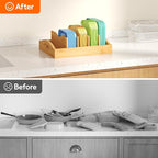 Lifewit Bamboo Lid Organizers for Inside Cabinet, Food Storage Container Lid - Image 8