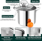 P&P CHEF 10 Quart Stainless Steel Stock Pot - Image 3