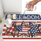 4th of July Dish Drying Mat 24x18 Inch, Patriotic Drying Mat - Image 6