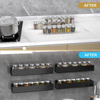 PMMASTO Adhesive Acrylic Spice Rack Organizer - Image 4