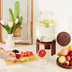 1 Gallon Drink Dispenser for Parties, Glass Beverage Dispenser - Image 8