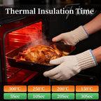 Hovico Heat Resistant Oven Gloves, Ove Glove BBQ Gloves Heat Resistant Cooking - Image 7