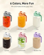 64 oz Glass Pitcher with Lid, Large Wide Mouth Mason Jar with Pour Spout - Image 8
