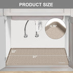 Under Sink Mat, Kitchen Cabinet Shelf Protector, Fits 36 inch Standard Cabinet - Image 2