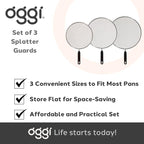 Oggi Set of 3 Stainless Steel Splatter Guard – 8”, 10” and 12” - Image 7