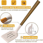 Silicone Cooking Utensil Set, Umite Chef 8-Piece Kitchen Utensils Set - Image 6