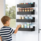 Mystozer Magnetic Spice Rack for Refrigerator, Kitchen Organizer and Storage - Image 8