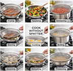 HIC Kitchen Splatter Screen, 18/8 Stainless Steel - Image 4