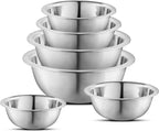 AVADOR Set of 6 Premium Stainless Steel Mixing Bowls Set, Space Saving Nestable - Image 2