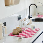 Ohocut Checkered Dish Drying Mat by Ohocut