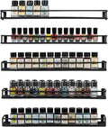 MyGift 16 Inch Wall Mounted Black Metal Nail Polish and Essential Oil Display by MyGiftHome