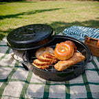 Oval Roasting Pan with Lid and Rack 18" Large Roaster Pan Set Comes With Lron - Image 7