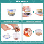 REFLYING Canned Cat Food Storage Lids, Reusable Airtight Can Cover Pet Food - Image 7